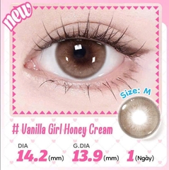 Lens 1 Ngày Màu Nâu Vanilla  Girl Honey Cream
