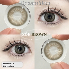 Kính Áp Tròng Dreamoon Màu Nâu Zoe Brown
