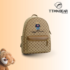Balo nữ màu nâu đi học, đi chơi cao cấp TTWN BEAR - TN3173