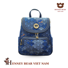 Balo chính hãng HENNEY BEAR - H-1138 BLUE WAVE