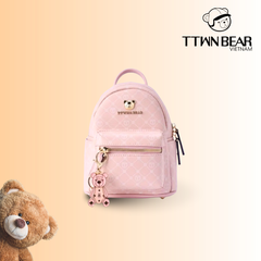 Balo gấu hồng đi học, du lịch cao cấp TTWN BEAR - TN3192
