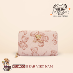 Ví cầm tay sang trọng, chính hãng GUOO BEAR - GO-2016 Hồng Nhỡ