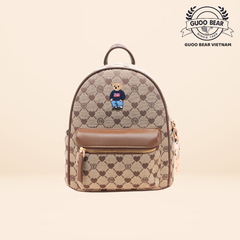 Balo thời trang chính hãng GUOO BEAR - GU1275 Nâu (M)