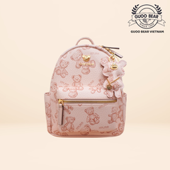 Balo thời trang chính hãng GUOO BEAR - GU8017 Hồng Gấu