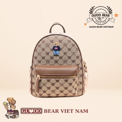 Balo thời trang chính hãng GUOO BEAR - GU1275 Nâu (M)