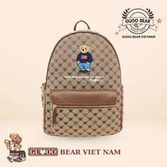 Balo thời trang chính hãng GUOO BEAR - GU1455 Nâu (XL)