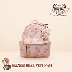 Balo thời trang chính hãng GUOO BEAR - GU8017 Hồng Gấu