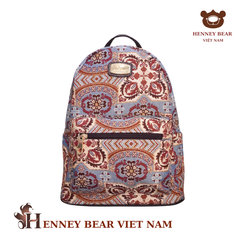 Balo chính hãng HENNEY BEAR - H-008-PEONY FLOWER PURPLE