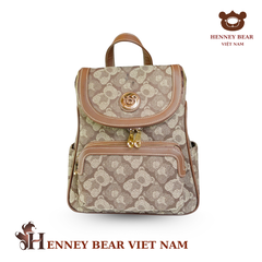 Balo chính hãng HENNEY BEAR - H-1138 Shadow Bear Brown