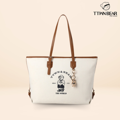Túi Tote thời trang charm gấu chính hãng TTWN BEAR - TN3435