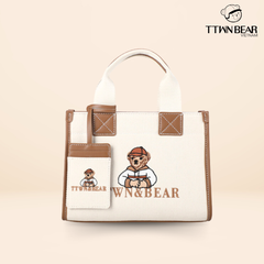 Túi xách nữ vải Canvas cao cấp đa năng TTWN BEAR - TN3496