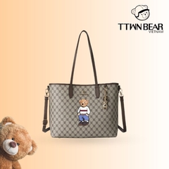 Túi Tote da PVC cao cấp đi học, đi chơi TTWN BEAR - TN3373