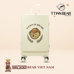 Vali trắng du lịch size 20, size 24 TTWN BEAR  - TN7041