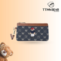 Ví cầm tay mini tiện ích, móc khóa TTWN BEAR - TT2306
