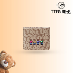 Ví cầm tay nữ họa tiết 4 chú gấu TTWN BEAR - TT1103
