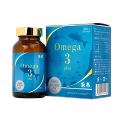 Viên uống Omega 3 Plus Kenko hỗ trợ não bộ, thị lực và sức khoẻ tim mạch (120 viên)