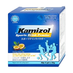 Bột điện giải vị chanh dây Kamizol Sports Drink Powder 25g cung cấp năng lượng, chất điện giải cho cơ thể (5 gói)
