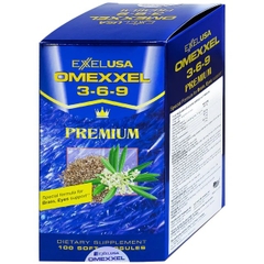Viên uống Omexxel 3-6-9 Premium hỗ trợ tốt cho não và mắt (100 viên)