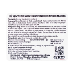 Mặt nạ Marine Luminous Pearl Deep Moisture Mask Peal JMsolution tăng cường dưỡng ẩm, dưỡng trắng (30ml)