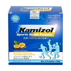 Bột điện giải vị chanh dây Kamizol Sports Drink Powder 25g cung cấp năng lượng, chất điện giải cho cơ thể (5 gói)