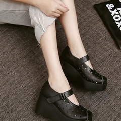 Giày đế bằng da thật phù hợp mọi lứa tuổi Shoes Nữ
