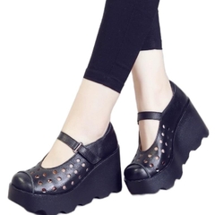 Giày đế bằng da thật phù hợp mọi lứa tuổi Shoes Nữ