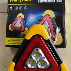 Đèn cứu hộ Hurry-Bolt hình tam giác ánh sáng Led dùng pin sạc hoặc sạc tấm pin năng lượng mặt trời dùng cho cứu hộ giao thông, du lịch, dã ngoại