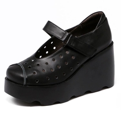 Giày đế bằng da thật phù hợp mọi lứa tuổi Shoes Nữ