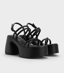 Sandals Nữ Da Thật đến từ C h a r l es&ke i t h. Phong Cách Hiện Đại. cá tính thích hợp mùa hè.