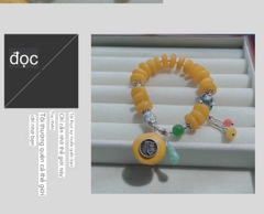 Vòng tay sáp ong hổ phách, thiết kế nguyên bản tự nhiên, cá tính retro cho phụ nữ