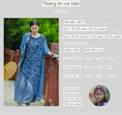 Áo Lanh thun vạt lệch thân dài có viền không đều dành cho nữ quí phái sang trọng  &nbsp;