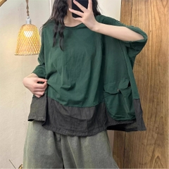 Áo cotton denim đến từ H u a l o u phong cách khỏe khoắn