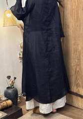 Váy cardigan dây đeo không đều phong cách mùa hè mới 2024 trong bầu không khí Zen