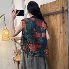 Áo nilen sát nách vạt yếm đến từ H u a l o u mẫu 2024 - Phong cách trẻ trung năng động cho mùa hè sôi động.