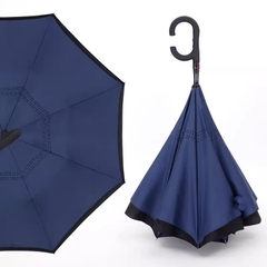 Ô dù đặc biệt 2 lớp, tán rộng gấp ngược, an toàn khi nắng to, mưa lớn, tay cầm dài có chế độ rảnh tay.