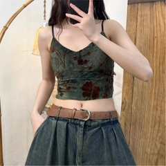 Áo ba lỗ cổ chữ V cổ điển  gợi cảm