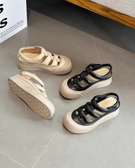 Sandal nữ da thật, miệng kín, miệng hở thoáng  đế vừa. Phong cách hiện đại, cá tính thích hợp mùa hè.