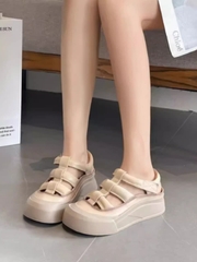 Sandal nữ da thật, miệng kín, miệng hở thoáng  đế vừa. Phong cách hiện đại, cá tính thích hợp mùa hè.
