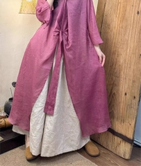 Váy cardigan dây đeo không đều phong cách mùa hè mới 2024 trong bầu không khí Zen