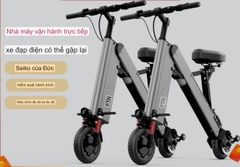 Xe điện 2 bánh gấp mini, xe đạp ắc quy di động siêu nhẹ, nam nữ đều phù hợp thể hiện cá tính. Hàng chính hãng.