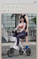Xe điện ba bánh gấp thông minh mới của nhà W i l j e d i là một loại xe điện di động, nhỏ, nhẹ, dành cho hai người. Có 2 loại: 48V - 450W và 36V - 450W.  Nhẹ gấp đôi các loại xe điện di động nhỏ nhẹ khác. Gấp gọn để cốp xe oto. Rất phù hợp cho đi du lịch, đi trong phố đông đúc