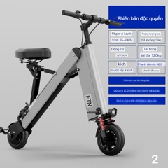 Xe điện 2 bánh gấp mini, xe đạp ắc quy di động siêu nhẹ, nam nữ đều phù hợp thể hiện cá tính. Hàng chính hãng.