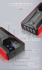 Bộ kích điện cao cấp đa năng, dung lượng pin cực lớn từ 28000mAh - 59800mAh, dùng khẩn cấp cho xe hơi.