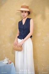 Áo ghile Hira kẻ sọc