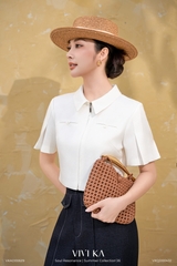 Áo Lex cổ sơ mi khóa kéo