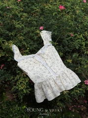 Áo Adeline peplum hoa nhí
