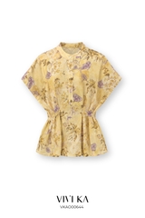 Áo Venus peplum tay ngắn
