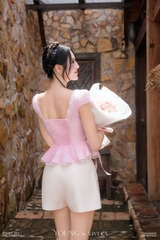Áo Nova cổ tròn viền ren-A42