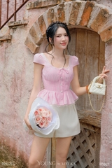 Áo Nova cổ tròn viền ren-A42