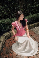 Chân váy Sabrina phối dây nơ